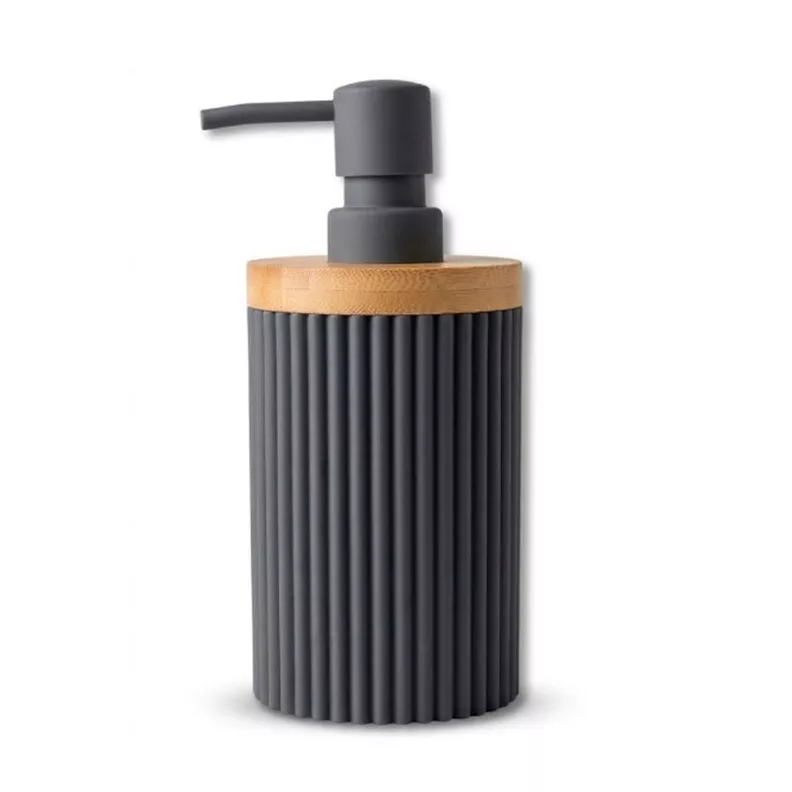 straight line with wooden edge home and fun soap dispenser - Thumbnail 2