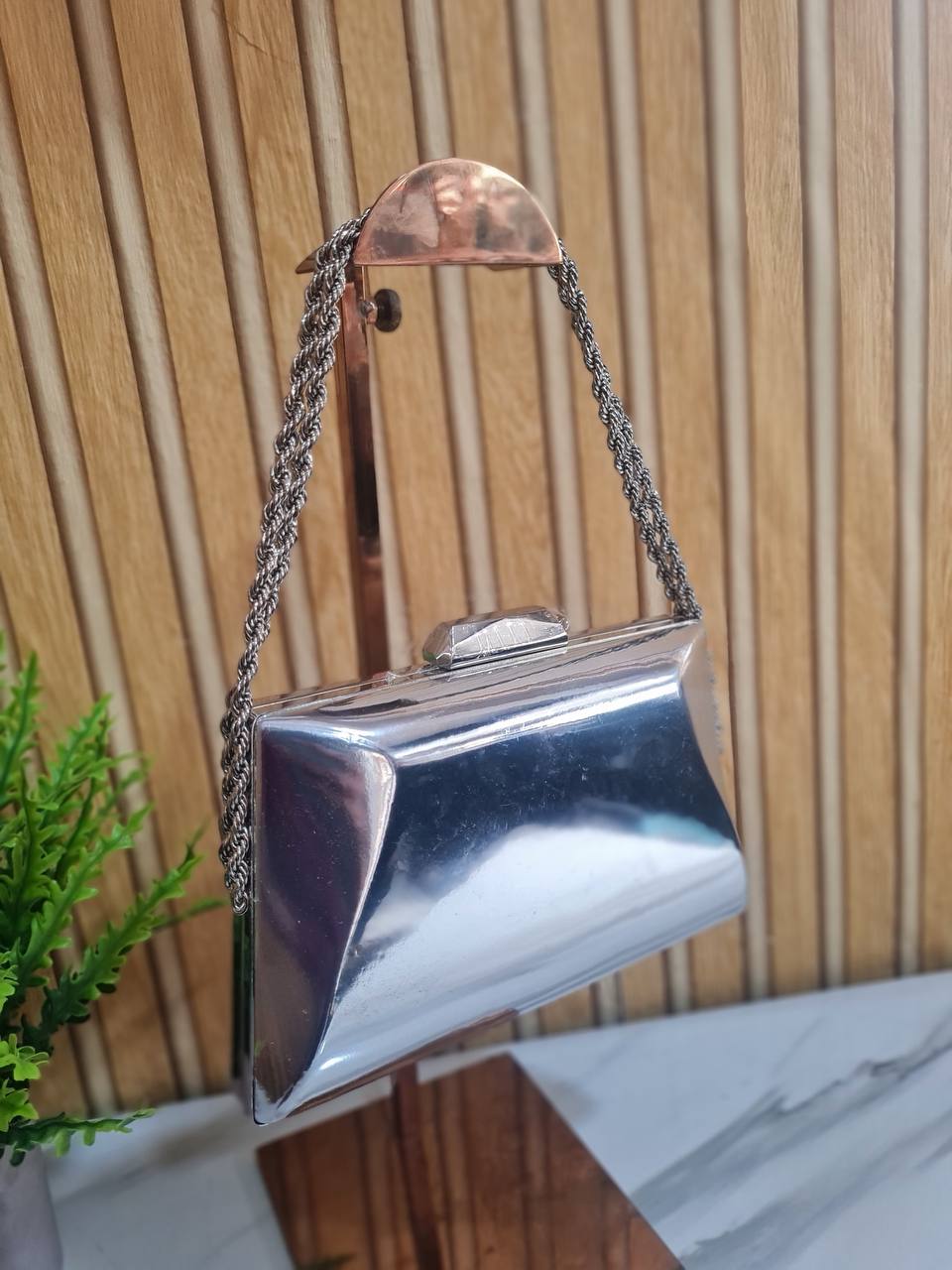 party purse bn3314 - silver