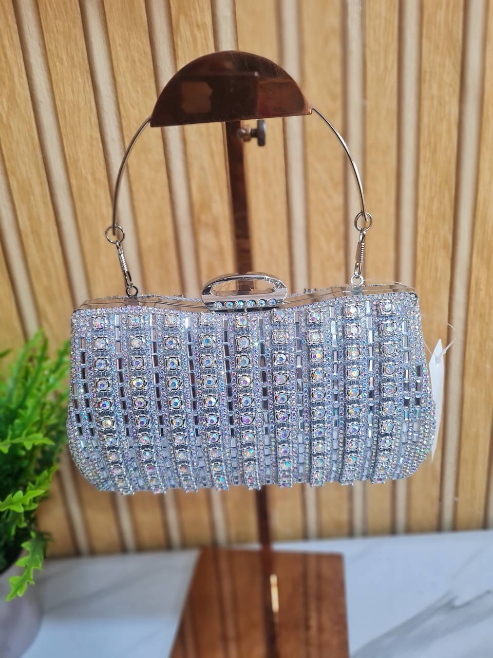 party purse bn3390- silver