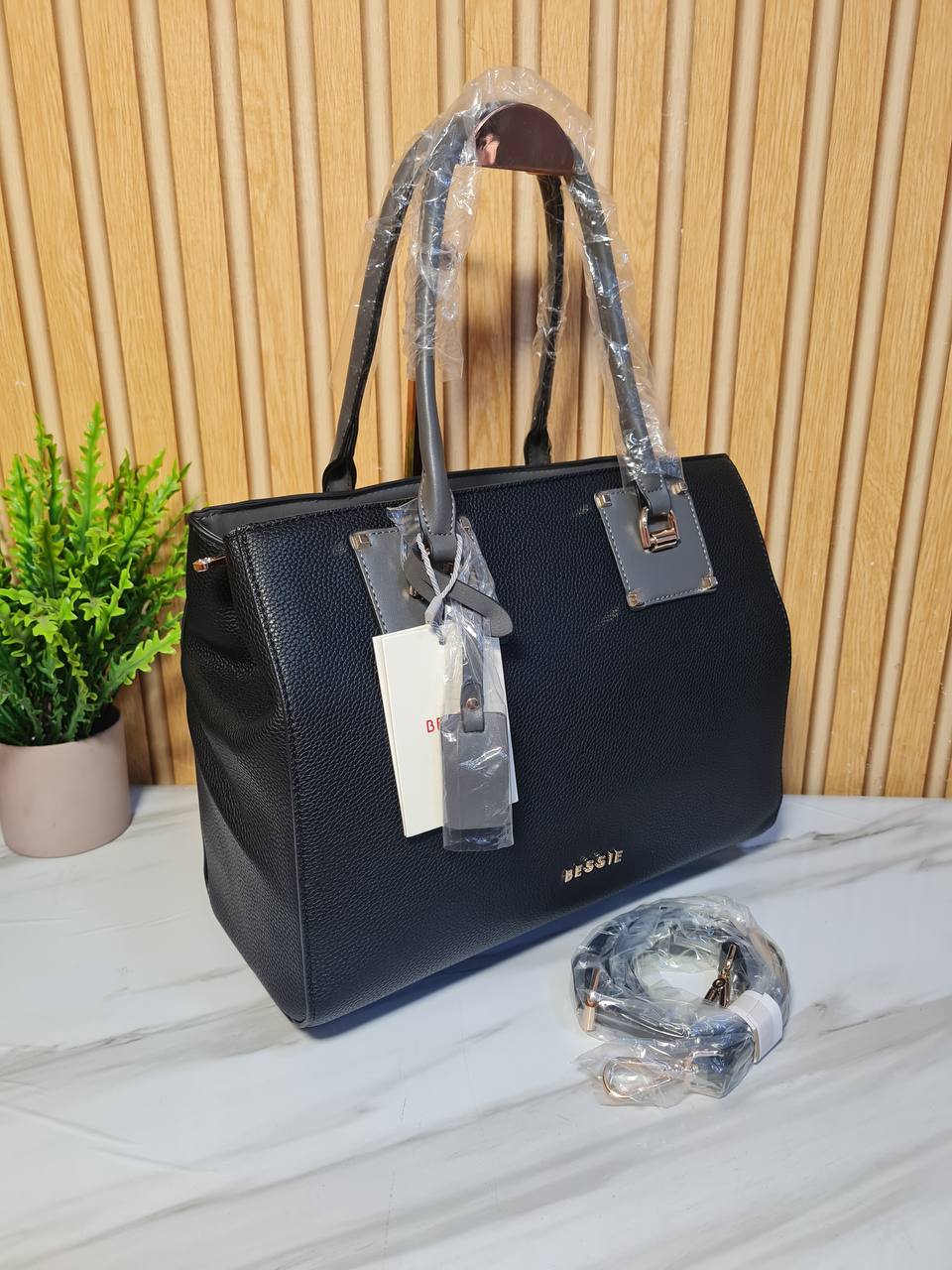 bessie handbag bb6469 - grey