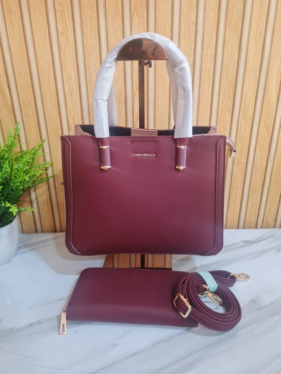 chrisbella handbag aa012411090 - wine