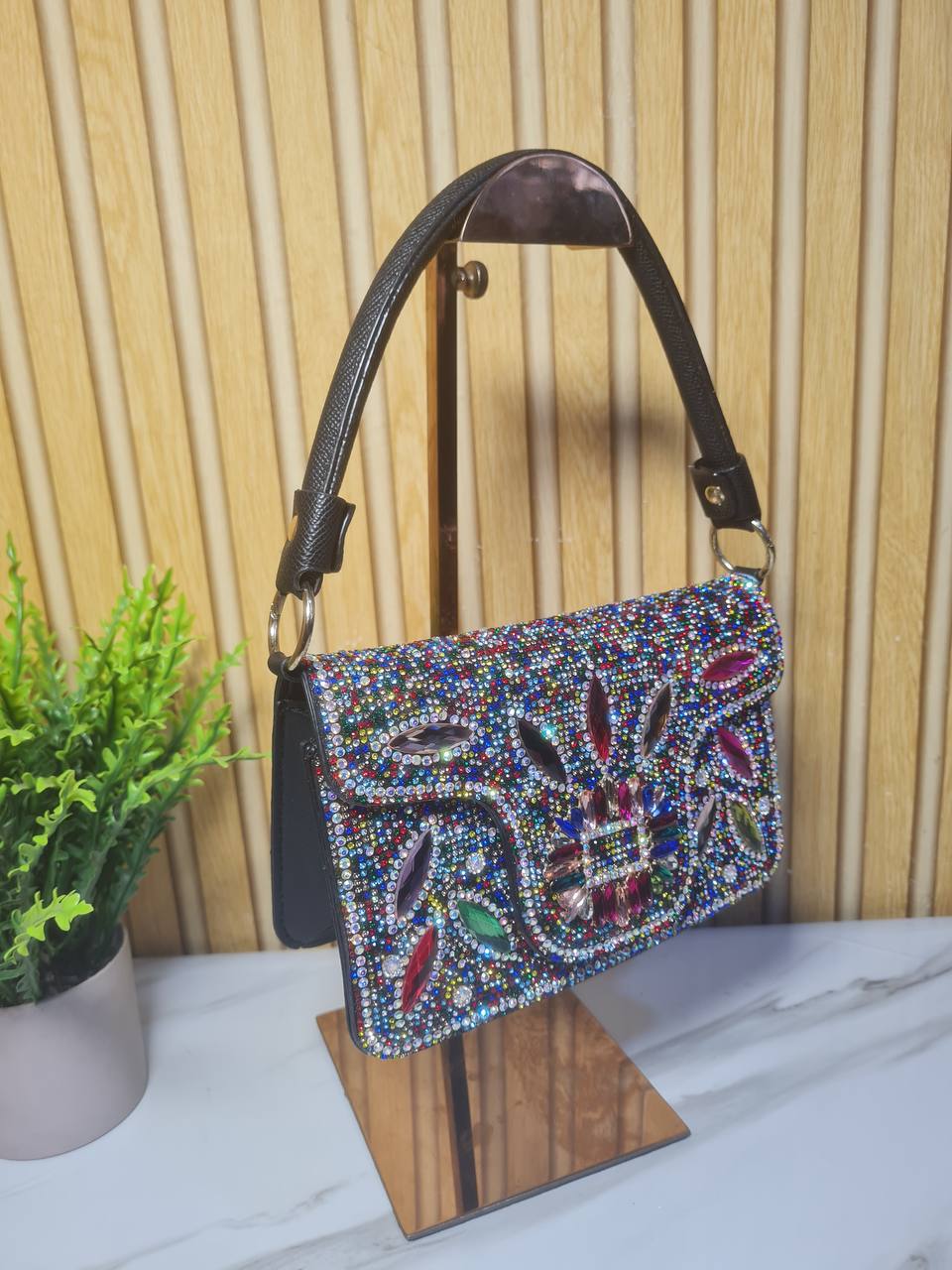 party purse htf865 - multicolor