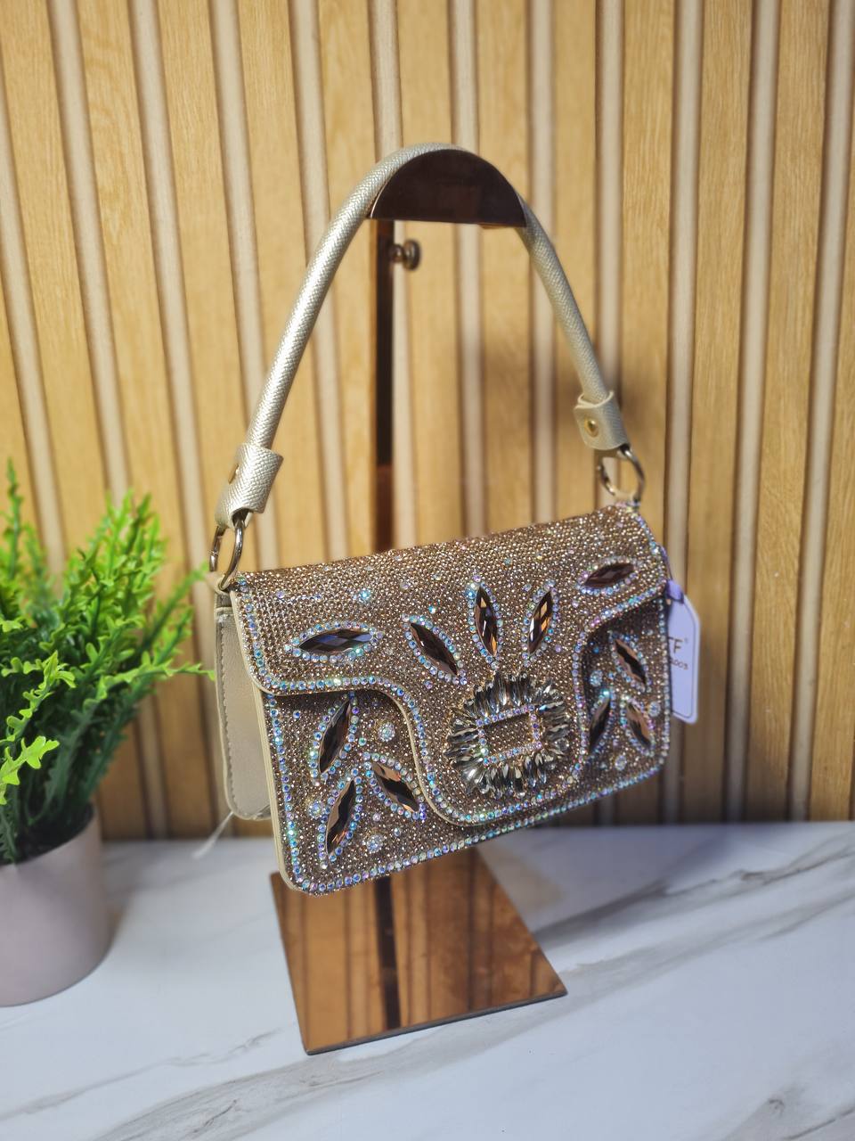 party purse htf865 - gold