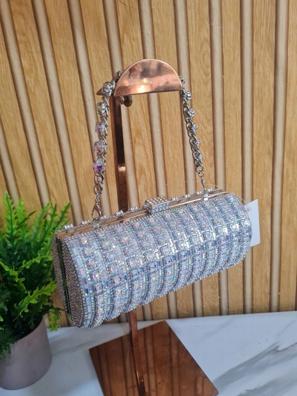 party purse bn3474 -  silver