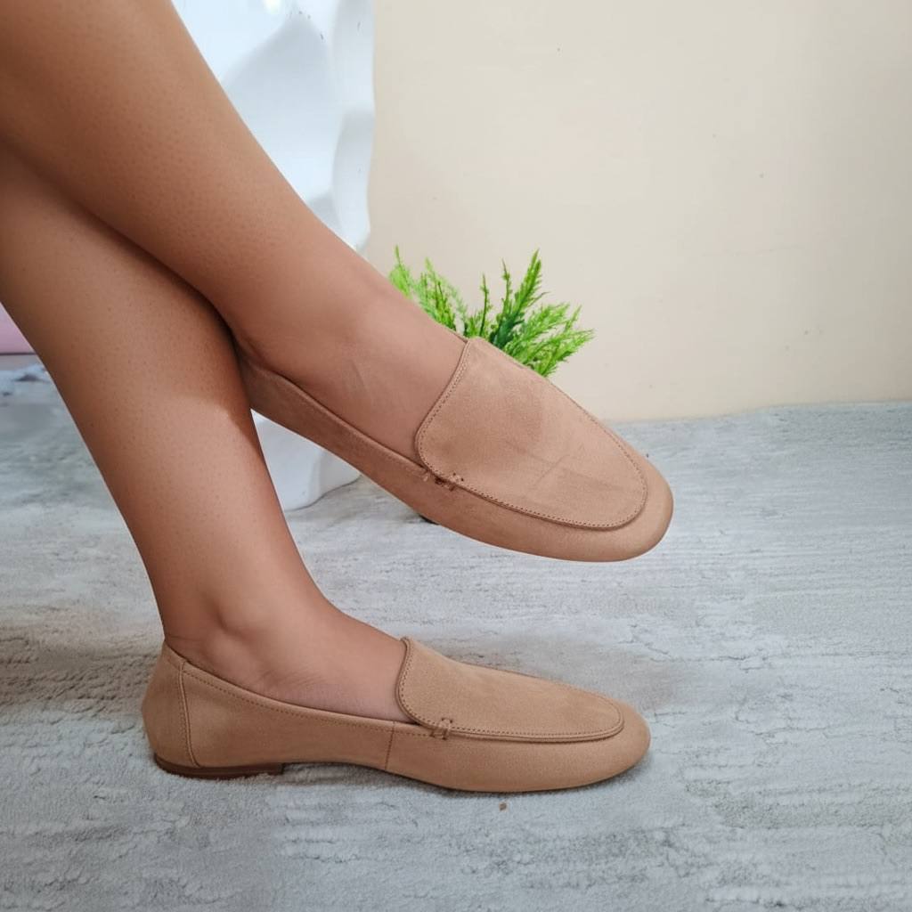 jf flat shoe - brown
