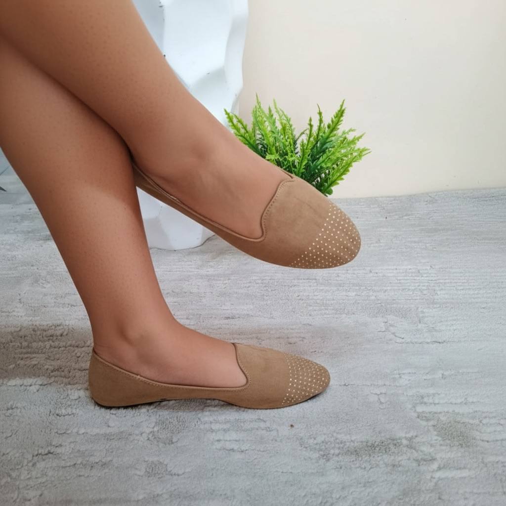 inextenso studded flat - brown