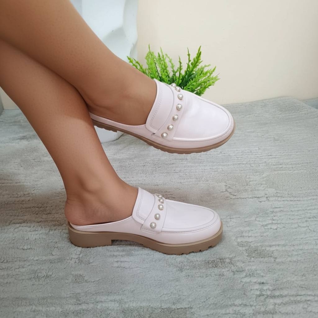 crown ivy half shoes - beige