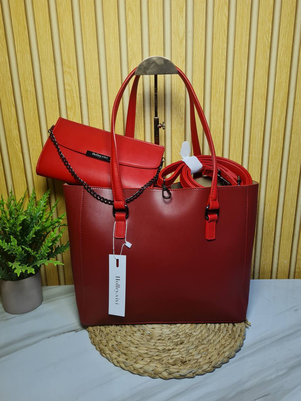 holly vivi handbag 11115 - burgundy