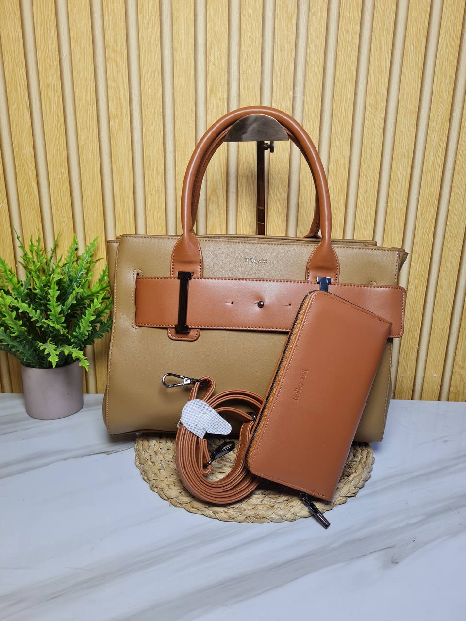 holly vivi handbag 1089 -  apricot/brown