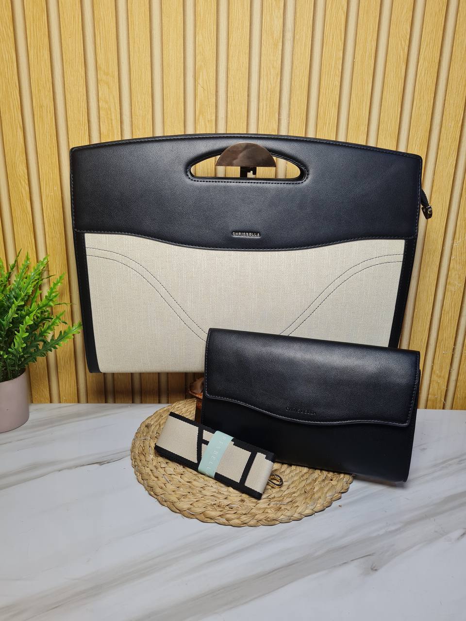chrisbella pouch aa012506210 - black/nude