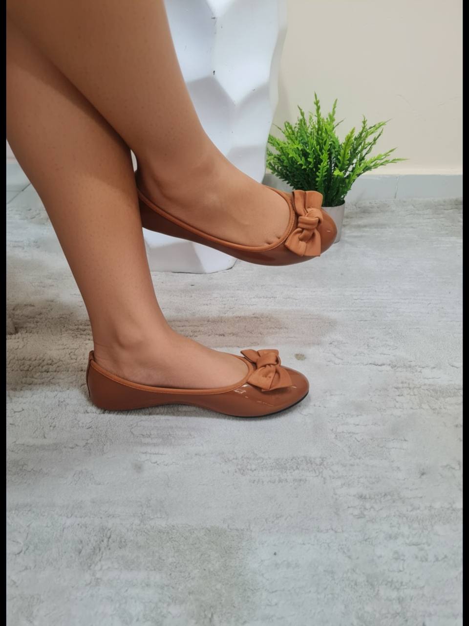 looking good flat shoe eb1 - brown