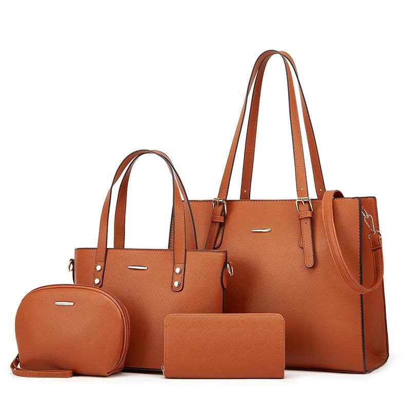 new 4 in 1 handbag - brown