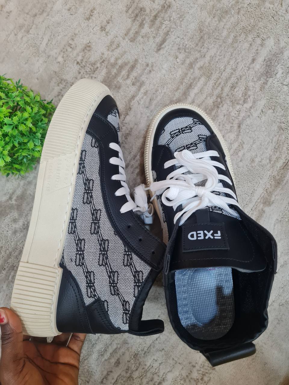 fxed sneakers - grey/black