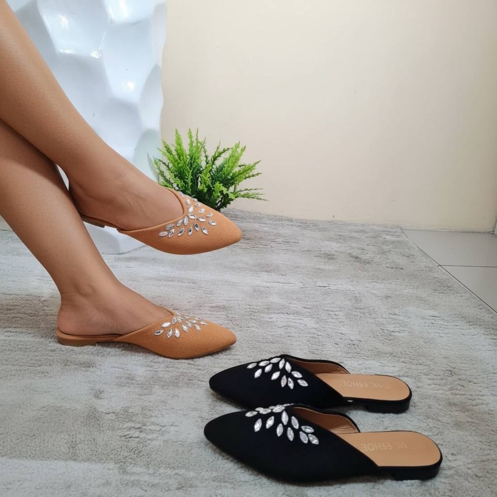 mushoe half shoe - black