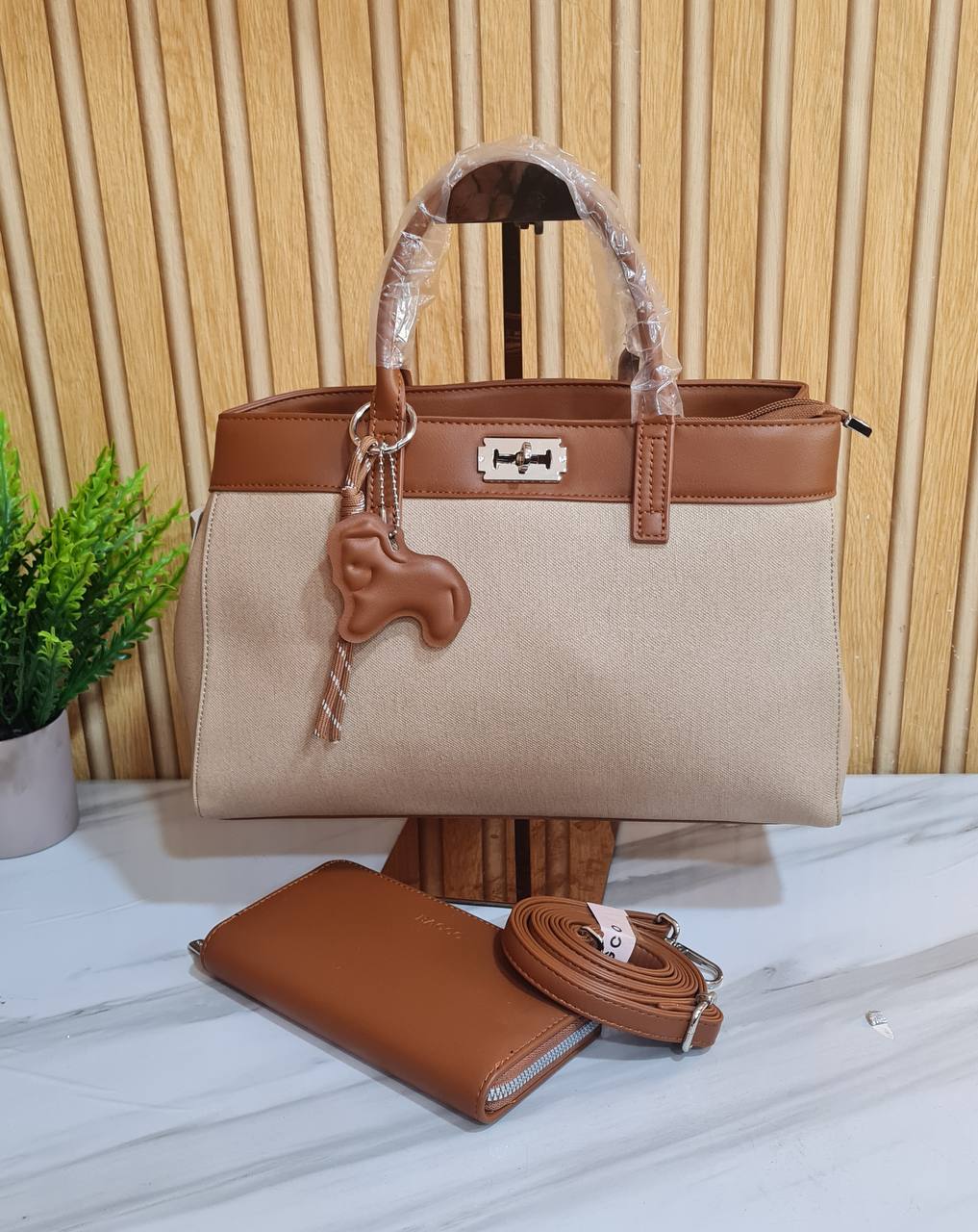 bagco handbag bx012412053 - beige