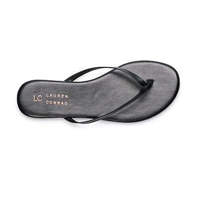 lauren conrad slippers - black