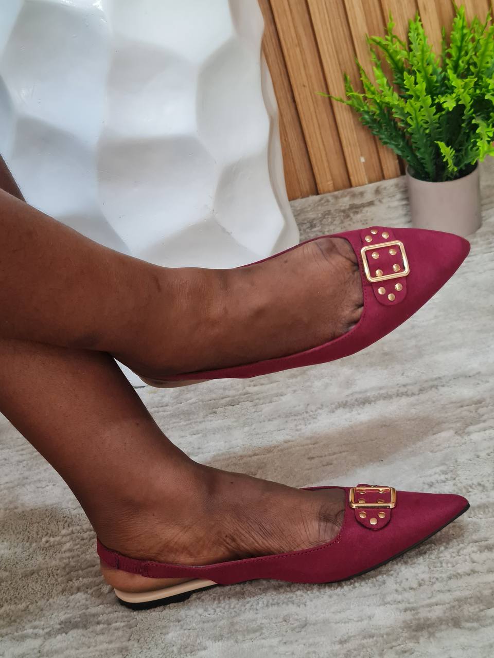 forever 21 flat sandal - wine