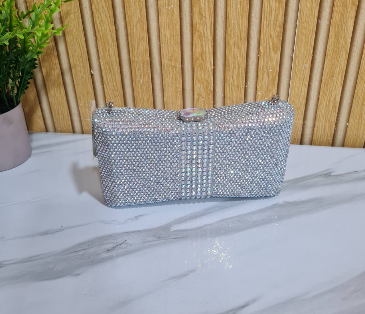 butterfly party purse x773 - multicolor silver
