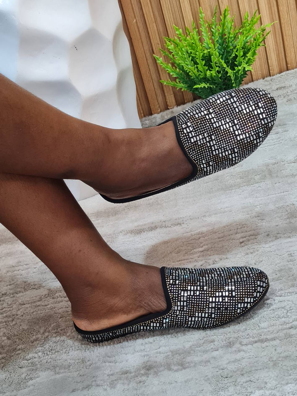 francois half shoes - silver