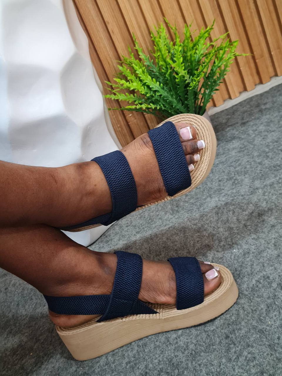 aomeite sandal - black/blue