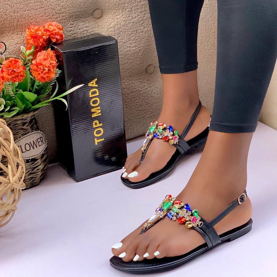 top moda sandal - black