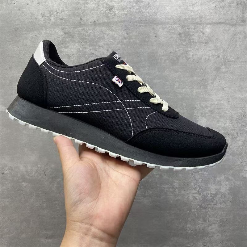 fashion sports sneakers with lace - plain/white 