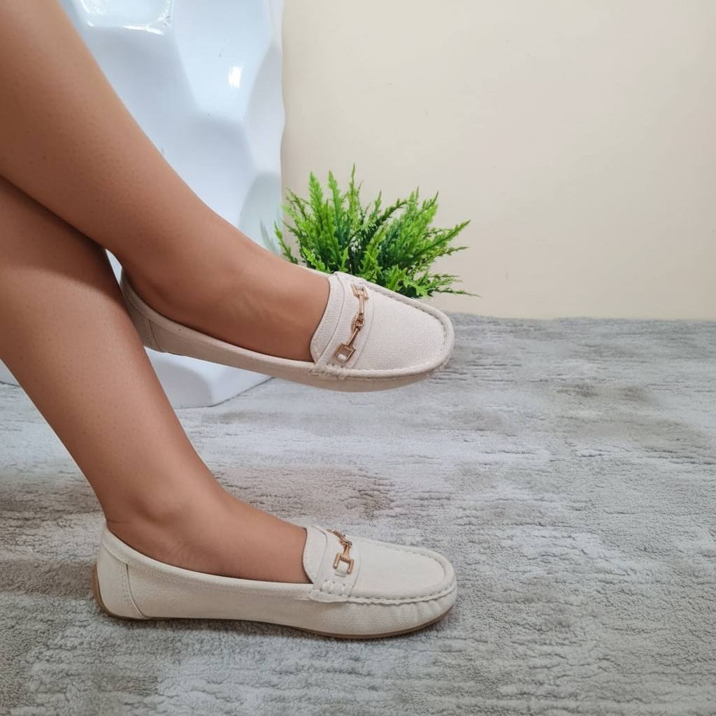 dream pairs loafers - beige