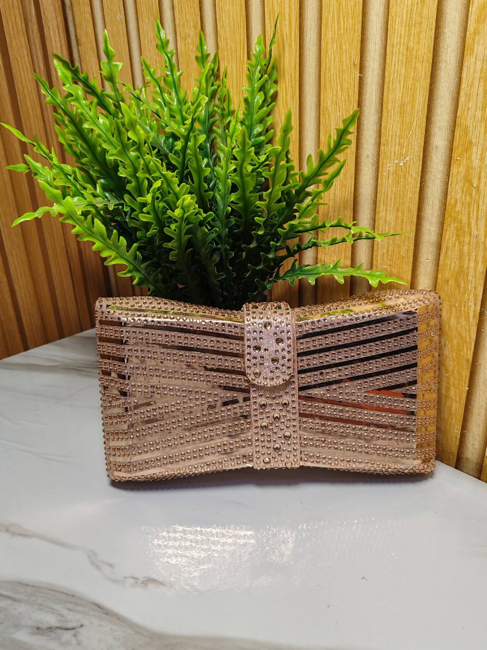 butterfly party purse 1899 - rose gold