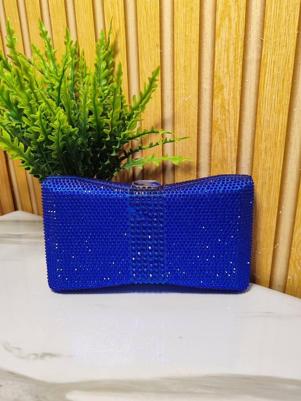 butterfly party purse x773 - royal blue