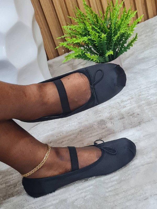 sho open flat shoe - black 