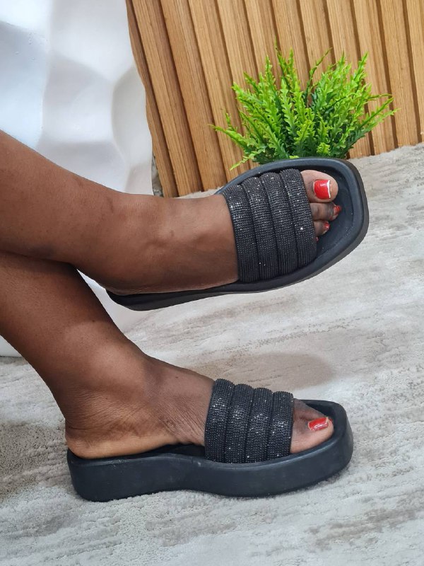 melissa flat palm jelly slippers - black