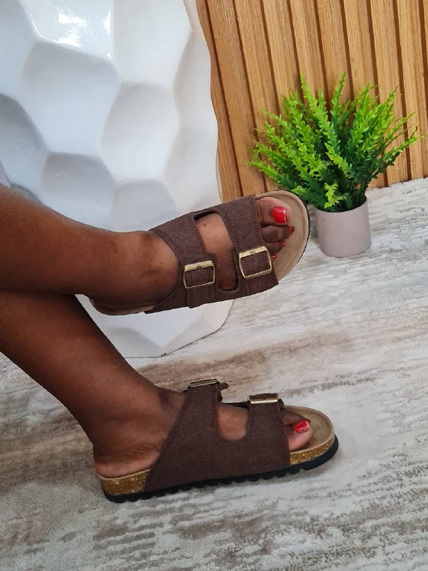 meibalum men slippers (open strap) - brown