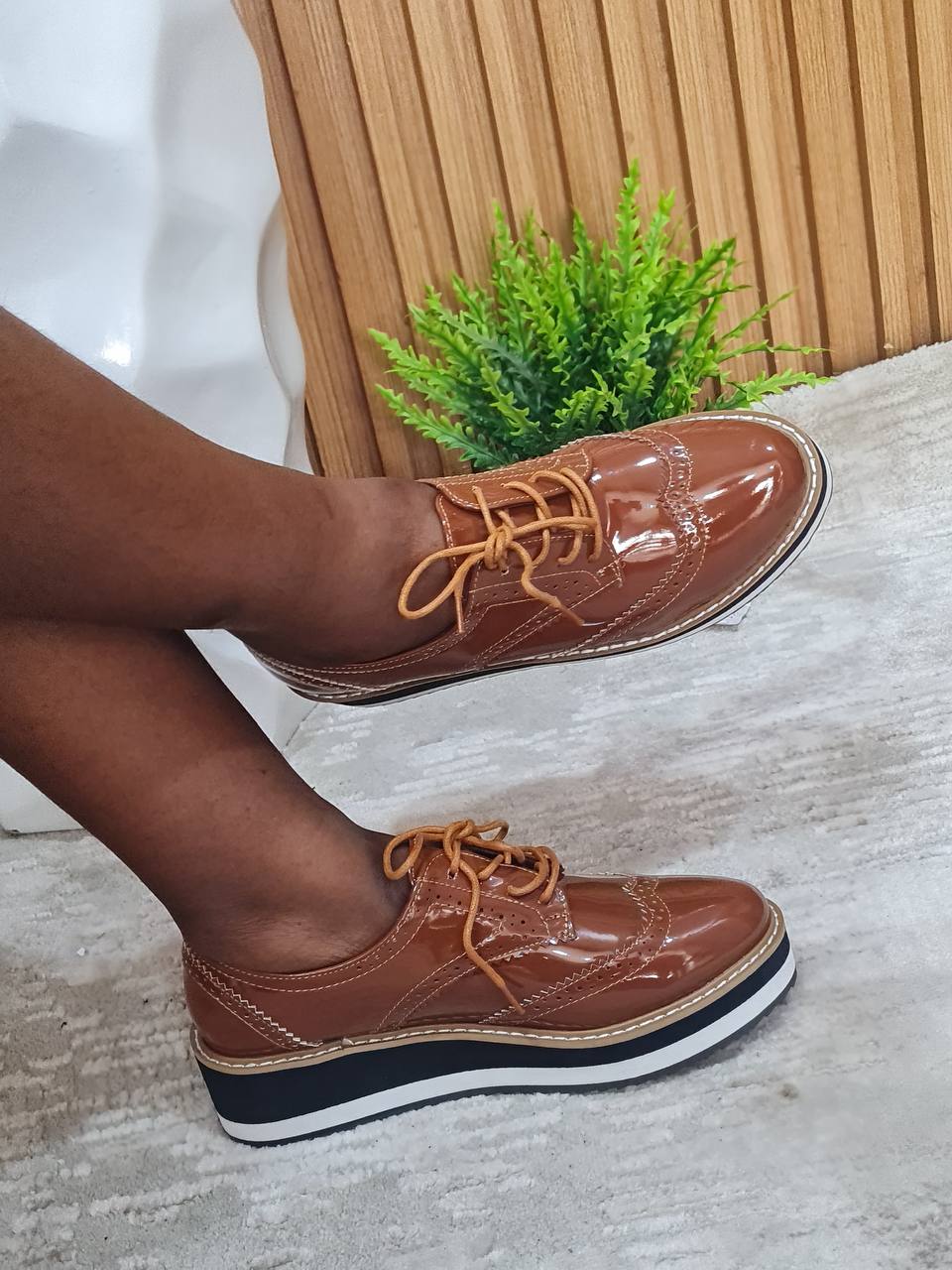 eternal love brogues - brown