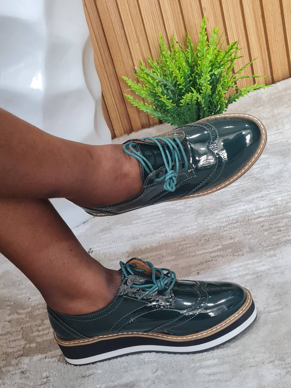 eternal love brogues - green