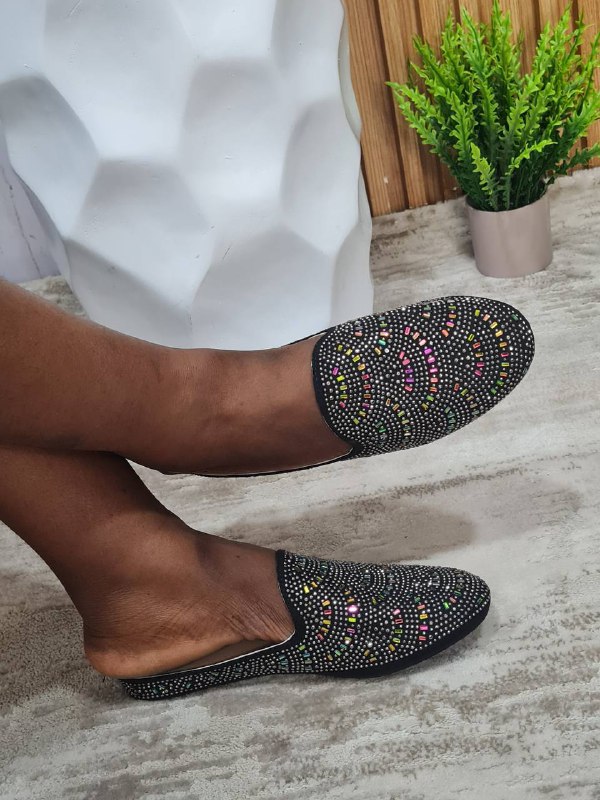 profeili half shoes 2 - black multicolor