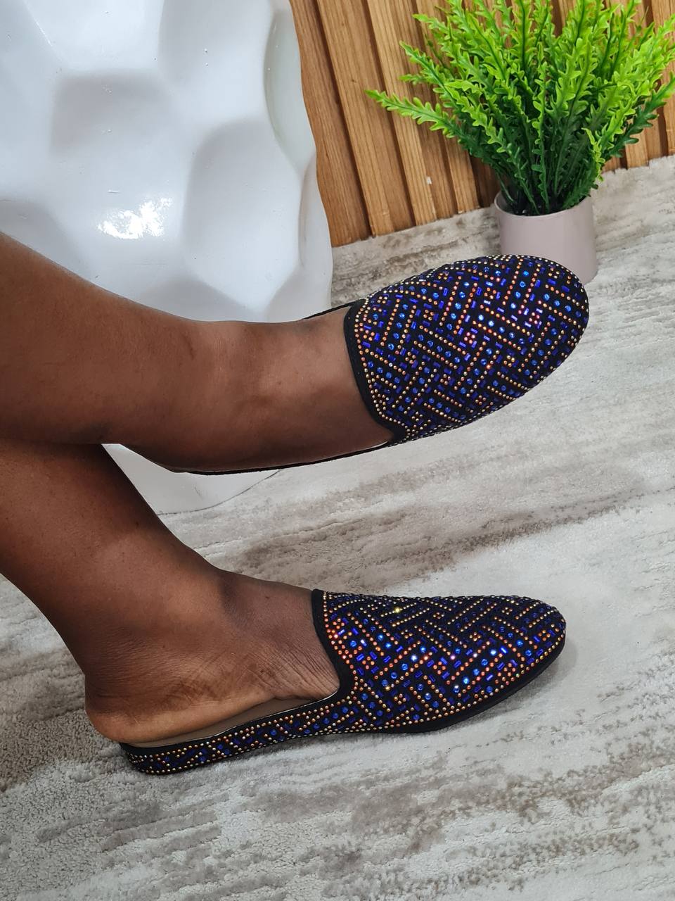 profeili half shoes 1  - blue