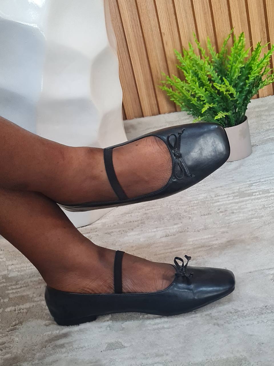 rubi maryjane flat shoe with tiny bow - black