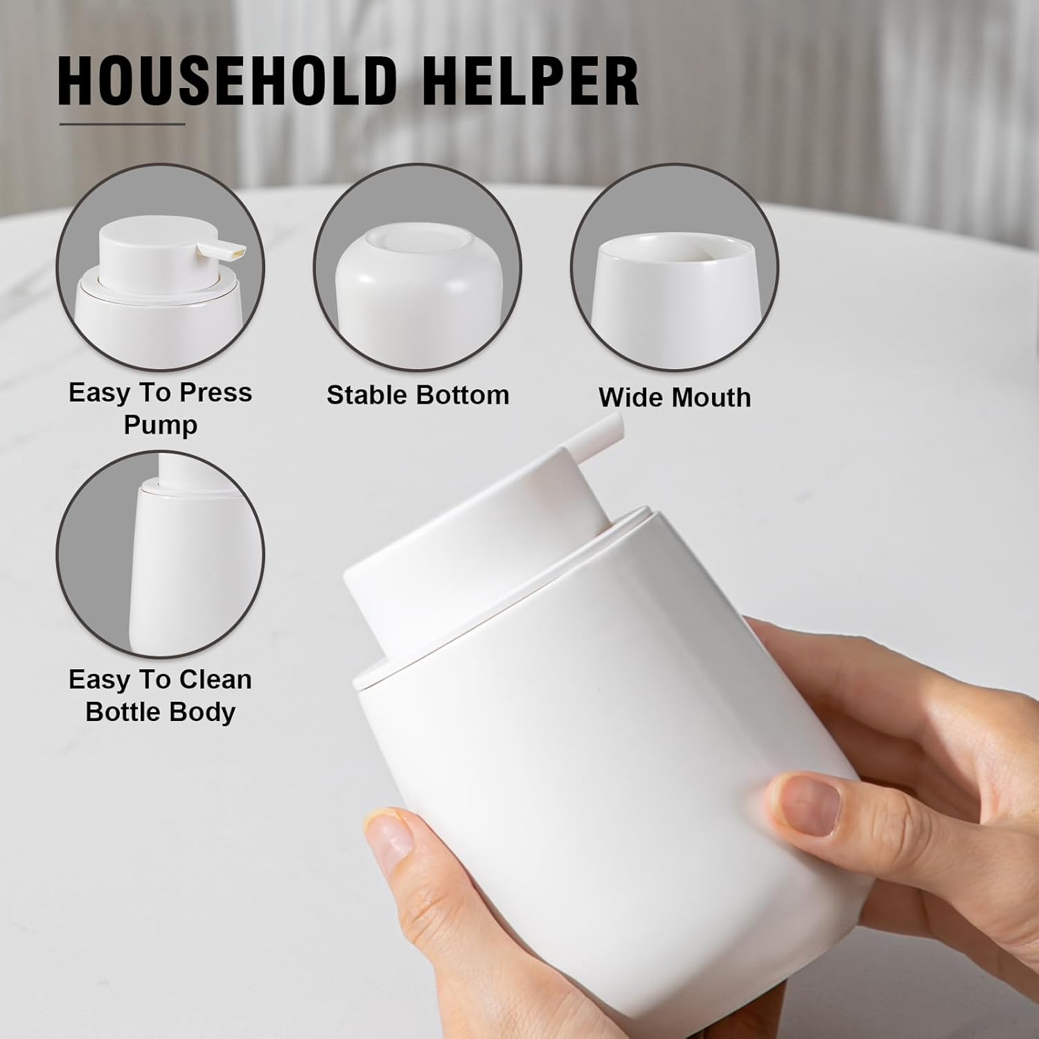 rounded base home and fun soap dispenser - Thumbnail 3