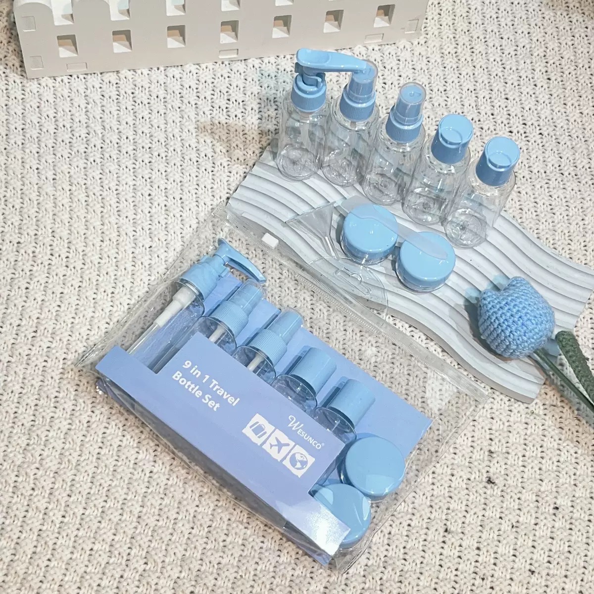 9 in 1 travel bottle set wesunco
