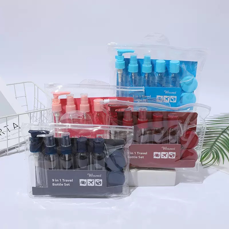 9 in 1 travel bottle set wesunco - Thumbnail 2