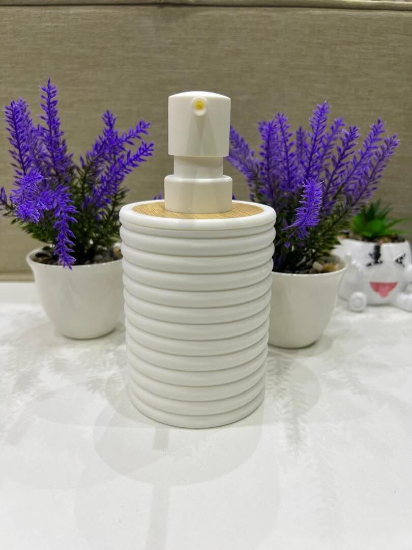 short round straight line  home and fun soap dispenser - Thumbnail 4