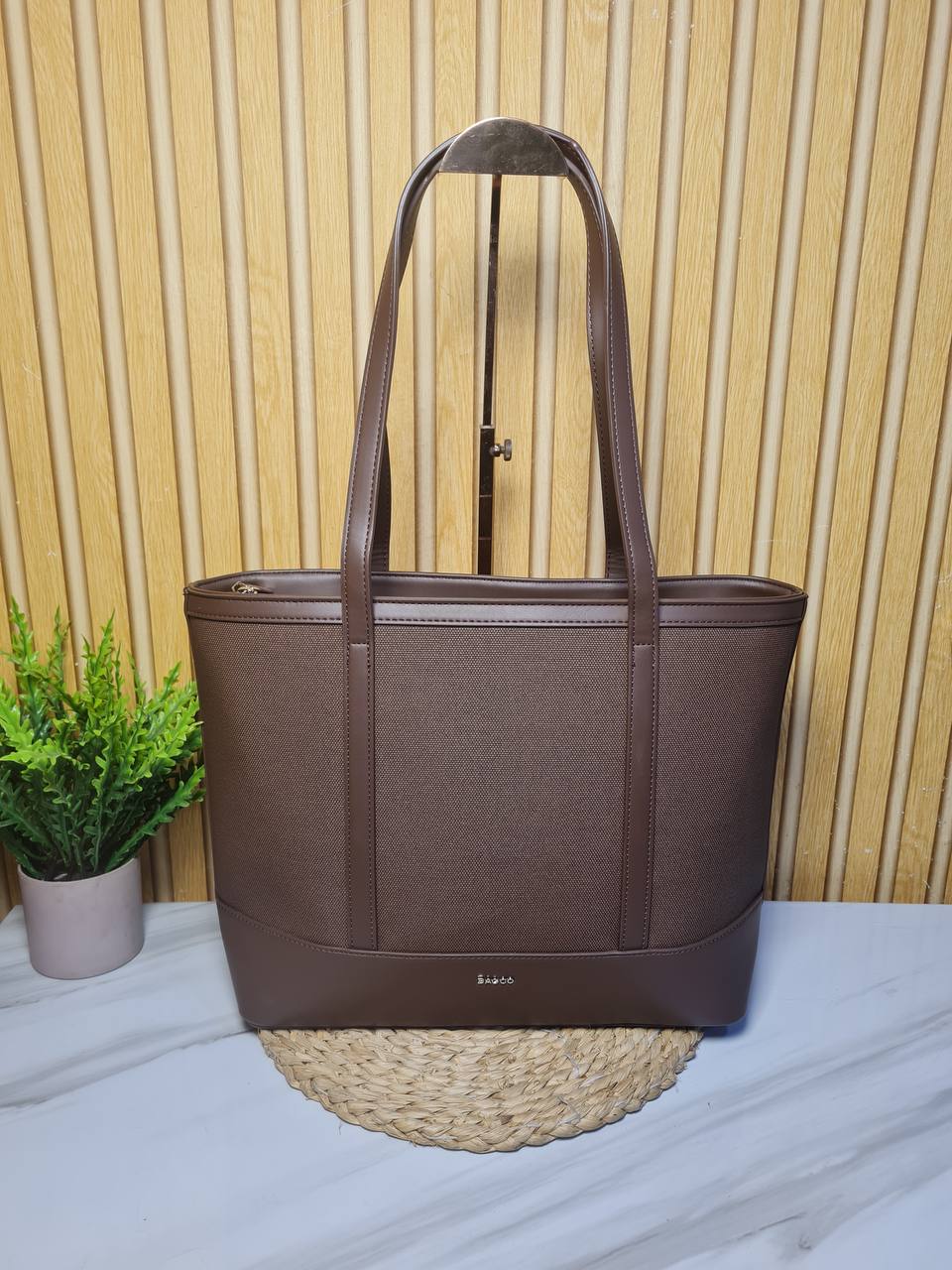 bagco laptop handbag mr012509042 - coffee