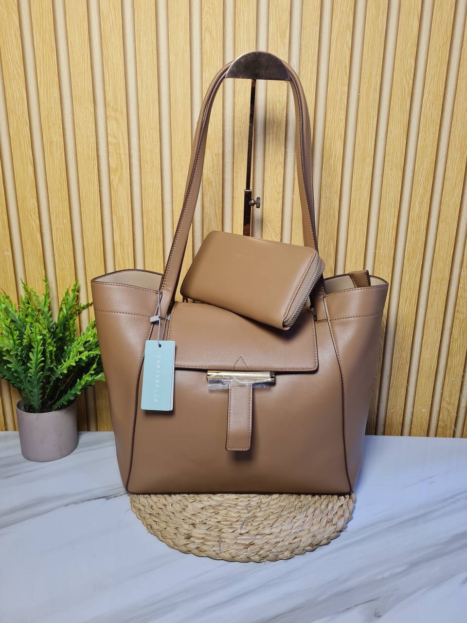 chrisbella handbag 2u012506141 - camel