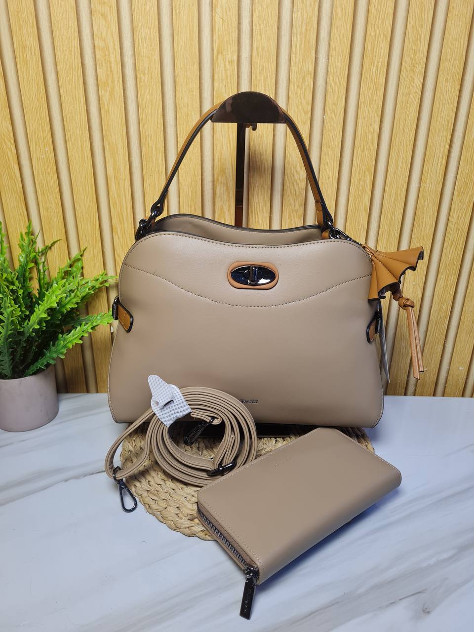 holly vivi handbag hv1096 - nude