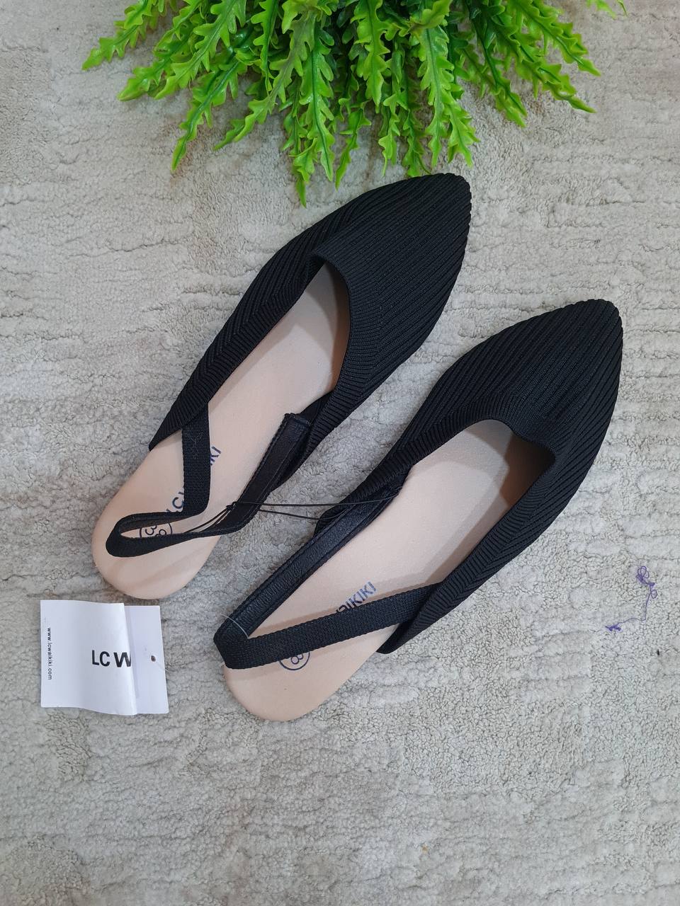 lc walkiki sling back shoe - black