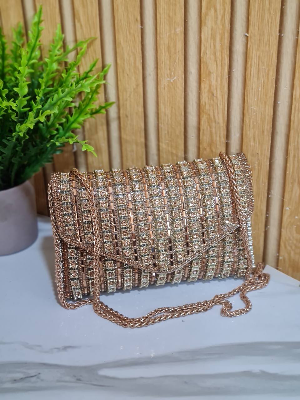 party purse lc - zs11021- gold