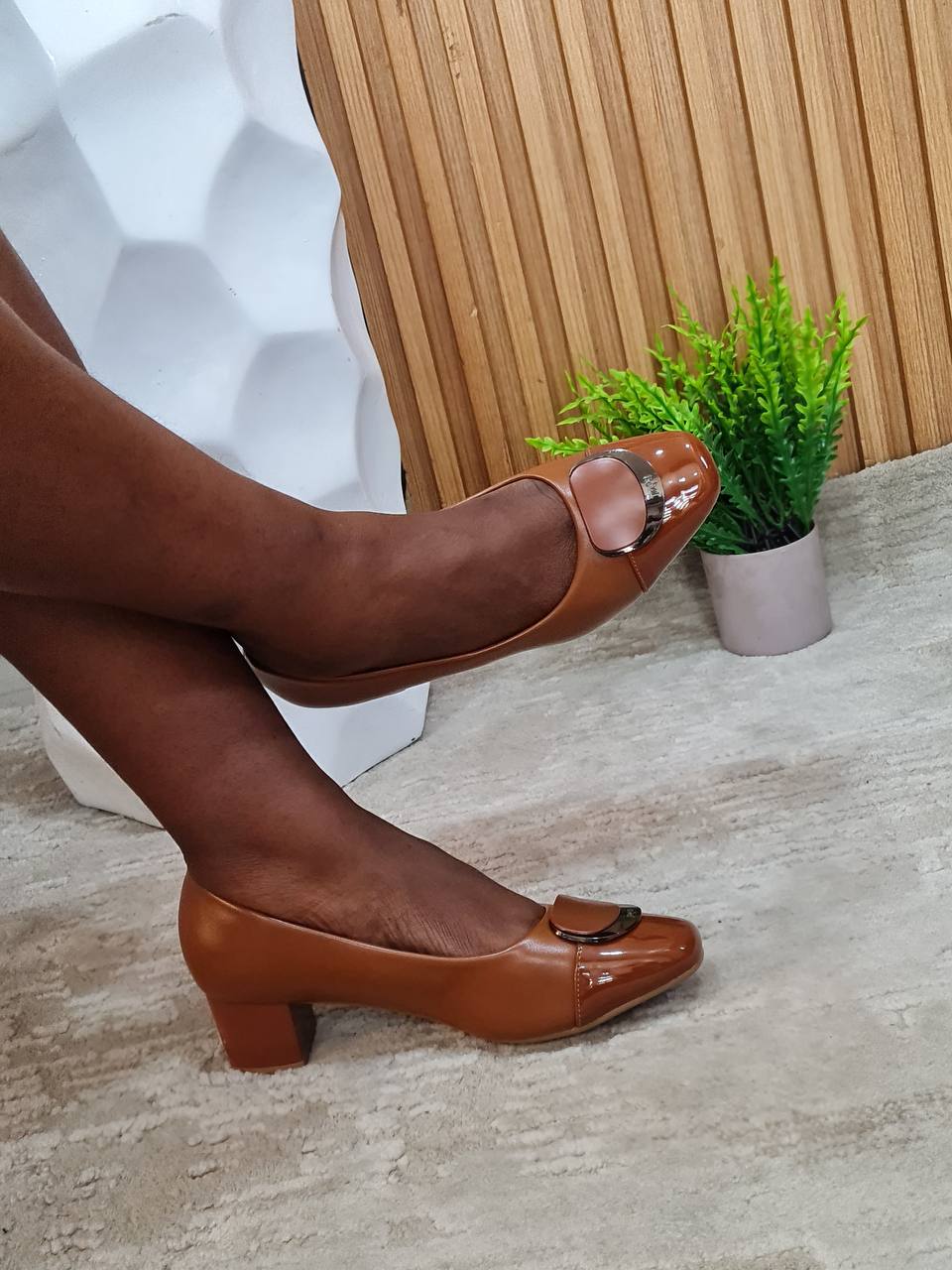 impo 2210-10 block heel shoes - brown