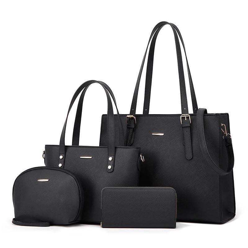 new 4 in 1 handbag - black