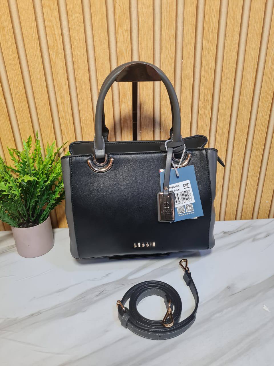 bessie handbag bb6404 - black
