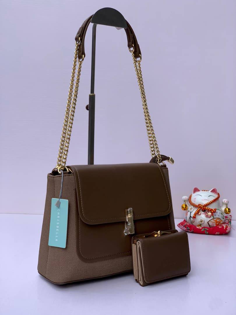 chrisbella handbag aa012503216 - coffee